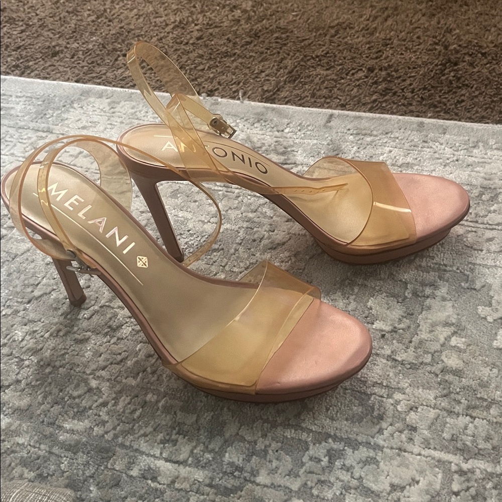 3inch, with 1/2 in platform, Sexy nudish/pinkish color pump!!